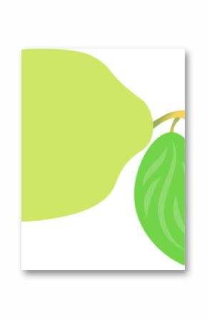 Citrus fruit is floating with leaf and wedge slice in vector illustration, transparent background