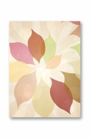 Autumnal leaf pattern in warm tones