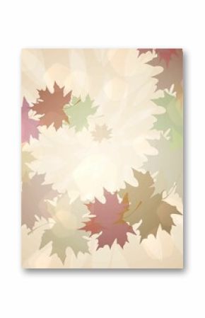 Autumnal leaf pattern in warm tones
