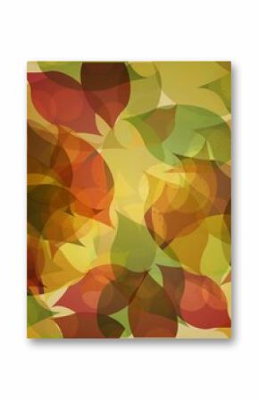 Autumnal leaf pattern in warm tones