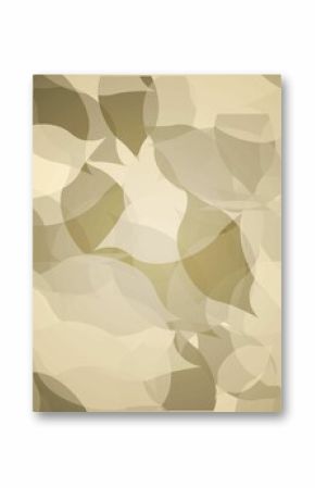 Autumnal leaf pattern in green tones