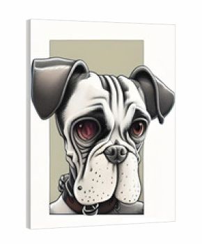 Cute cartoon digital dog