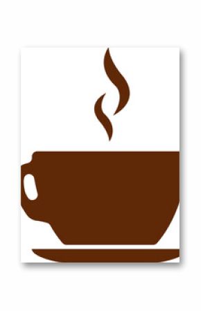 Hot coffee cup icon cartoon.Espresso mug.Caffeine coffee cup. transparent, png.Simple style coffee shop big sale poster