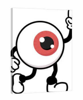 cute eye character design cartoon