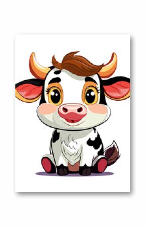 funny cartoon cow