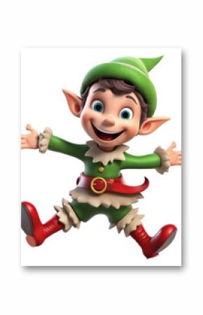 PNG Cartoon elf white background representation.