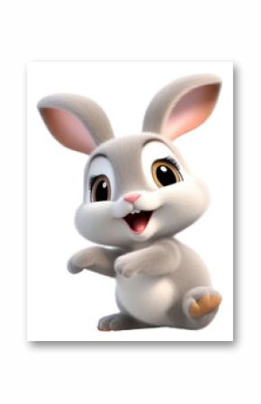 PNG A cute bunny figurine cartoon animal.