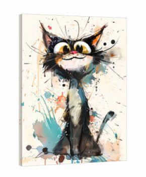 crazy cat cartoon