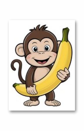 monkey and banana cartoon