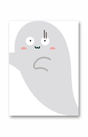 cute ghost cartoon , halloween