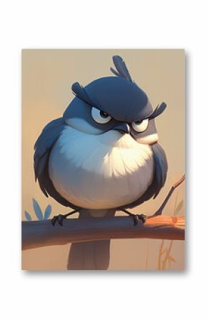 3D cartoon bird