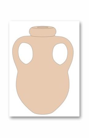 cartoon image of old vase