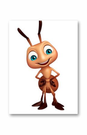 cute Ant funny cartoon character