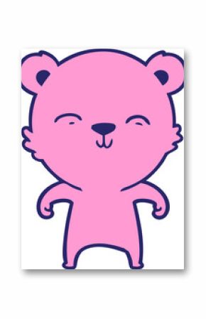 happy cartoon bear