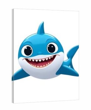 shark cartoon isolated