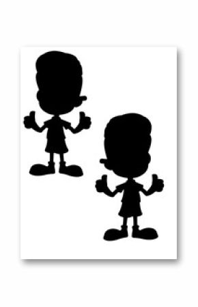 vector illustration of a cartoon boy