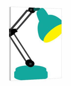 A vector art of a desk lamp or table lamp.