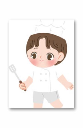 kid chef cartoon character