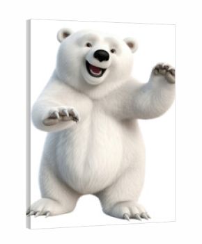 PNG Polar bear cartoon mammal white.