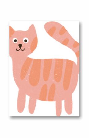 Hand drawn Cute Cat Illustration