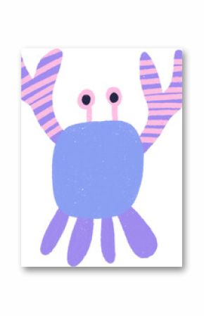 Cute Marine Life Cartoon Hand drawn Illustration