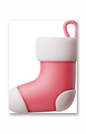 3D Christmas Stocking, Red Sock