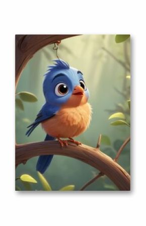cute bird cartoon animation