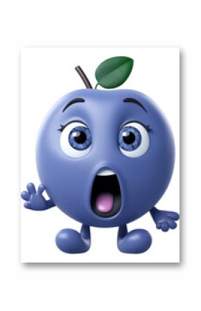 PNG Blueberry cartoon toy white background