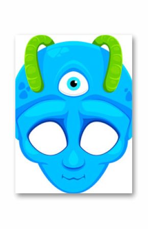 Photo booth alien monster cartoon character mask