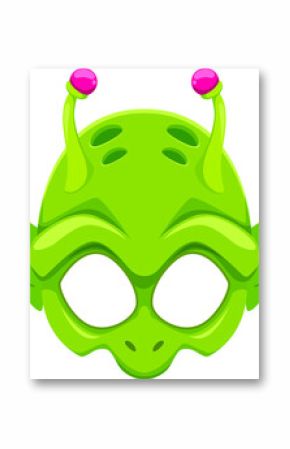 Photo booth alien creature cartoon face mask