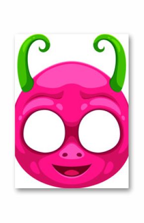 Photo booth alien monster cartoon face mask