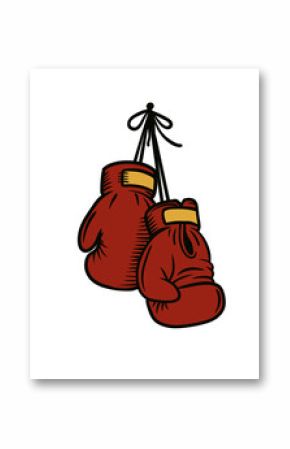 Boxing  glove red colour