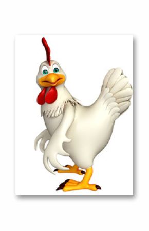 funny Hen cartoon character
