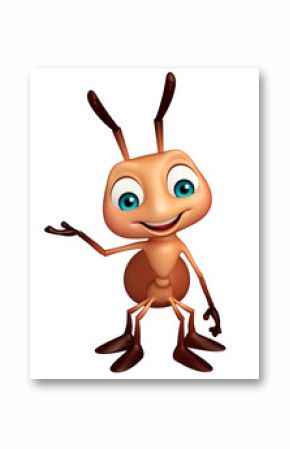 cute Ant funny cartoon character