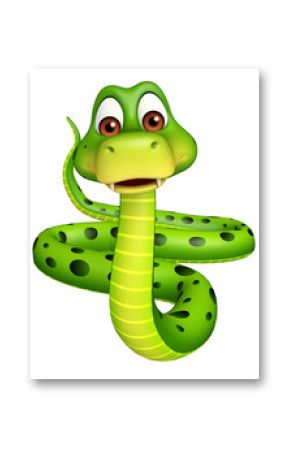 sitting Snake cartoon character