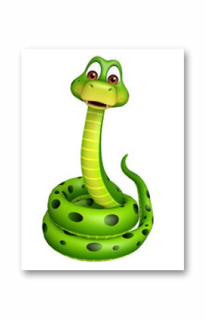 sitting Snake cartoon character