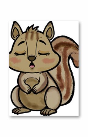 a sleepy squirrel 