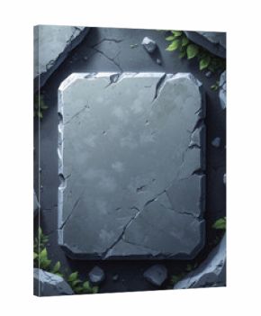 Anime Art Stone Table Flat Lay Top View Digital Drawing Clean Background illustration wallpaper background