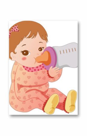 baby with a bottle