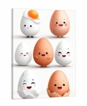 Cute cartoon eggs