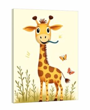 giraffe cartoon illustration