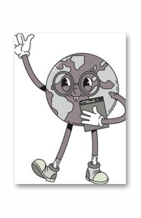 cartoon illustration of a man with a gun