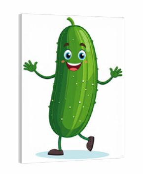 funny cucumber cartoon