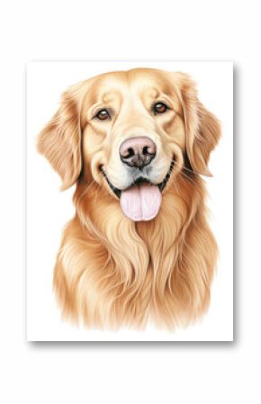 PNG Golden retriever drawing cartoon mammal.