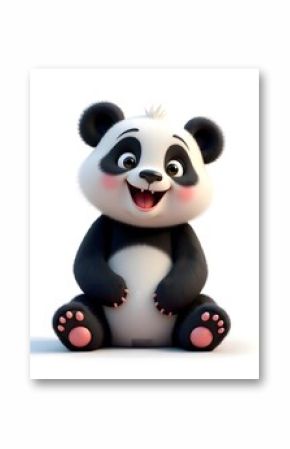 3d cartoon cute panda