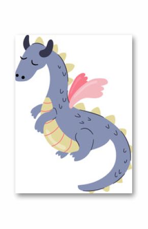 Cute Cartoon Dragon Illustration