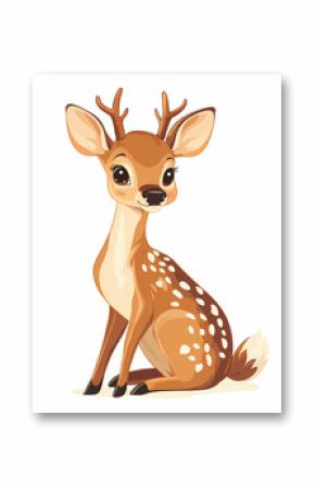 Sweet Cartoon Fawn