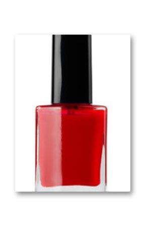 Red nail polish bottle