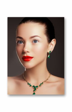 Elegant fashionable woman with jewelry. Fashion concept