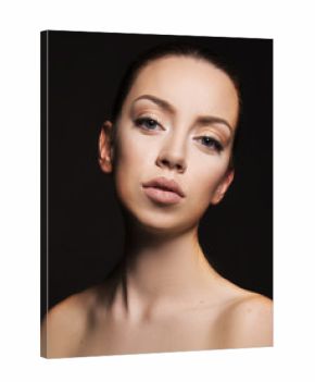 Beautiful girl portrait close up beauty make up concept